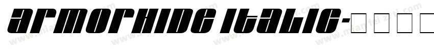 Armorhide Italic字体转换